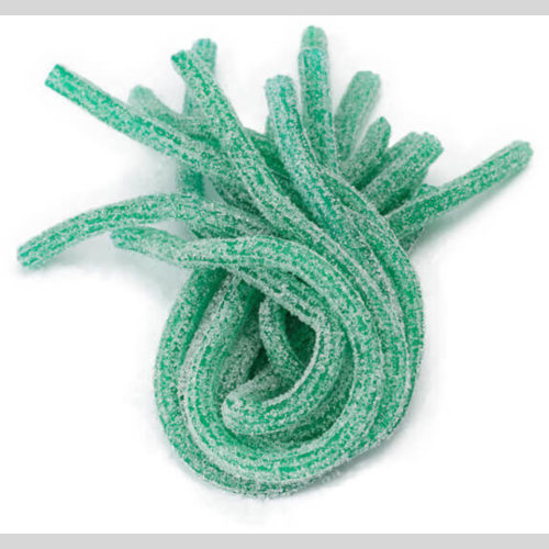 Sour Power Straws Candy Green Apple 320 MG Thegrandlab