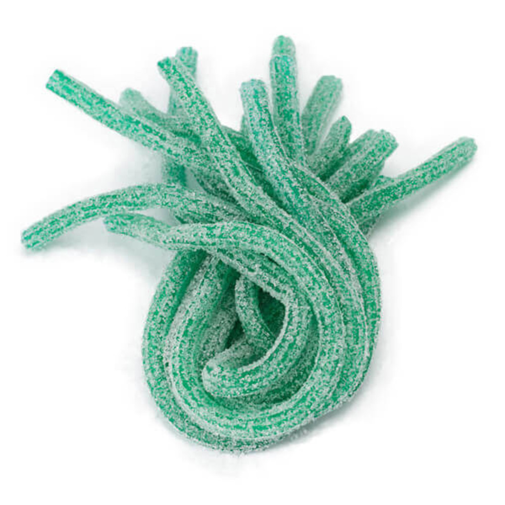 Sour Power Straws Candy Green Apple 320 MG Thegrandlab